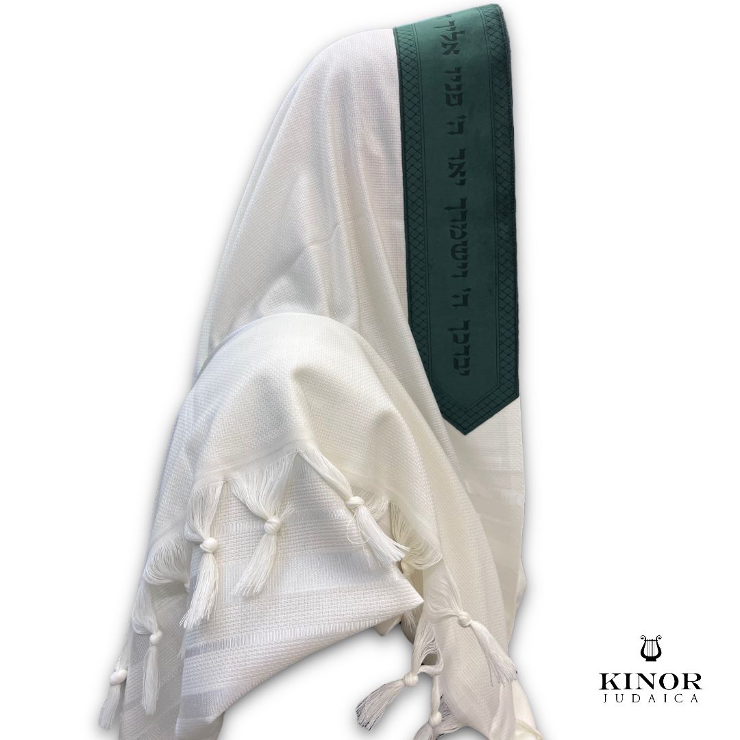Talit en velours VERT personnalisé