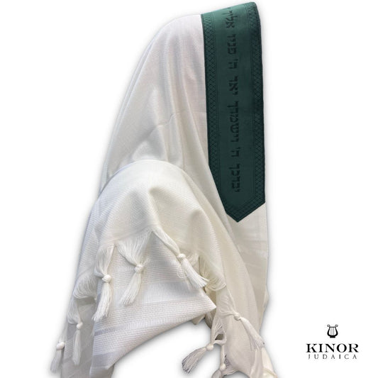 Talit en velours VERT personnalisé