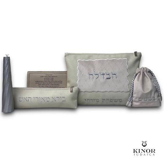 Set de Avdalah en cuir OFF WHITE